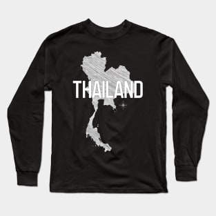 Country Wall Decor Thailand Black and White Art Canvas Poster Prints Modern Style Painting Picture for Living Room Cafe Decor World Map Long Sleeve T-Shirt